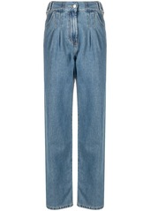 MSGM pleat-detail straight-leg jeans
