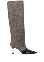 MSGM pointed-toe knee-length boots
