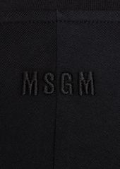 MSGM Poplin Short Sleeve Dress W/ Zip