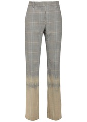 MSGM Prince Of Wales Cotton Straight Pants
