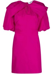 MSGM puff-sleeve taffeta dress