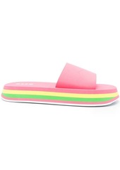 MSGM rainbow-sole open-toe sandals