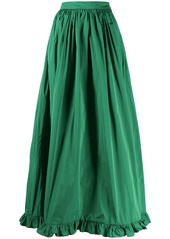 MSGM ruffle-hem long skirt