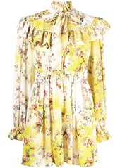 MSGM ruffled floral dress