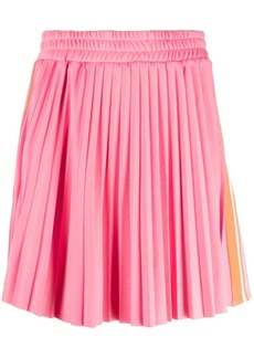 MSGM side-stripe pleated miniskirt