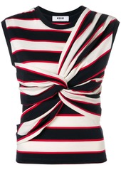 MSGM sleeveless knotted top