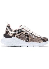 MSGM snake-print lace-up sneakers