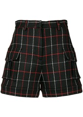 MSGM stitch-detail fitted shorts