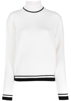 MSGM stripe-edge wool-blend jumper