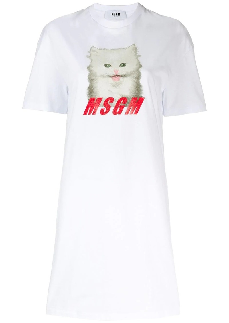 msgm t shirt dress