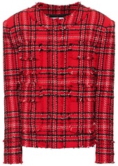 MSGM Tartan Cotton Tweed Jacket