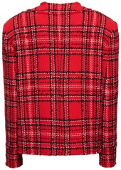 MSGM Tartan Cotton Tweed Jacket