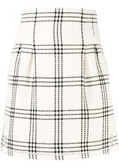 MSGM waffle tweed mini skirt
