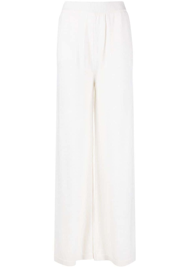 MSGM wide-leg wool-cashmere blend trousers