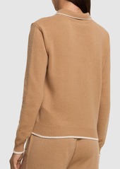 MSGM Wool Blend Knit Polo Sweater