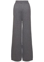 MSGM Wool Blend Knit Wide Sweatpants