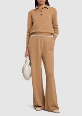 MSGM Wool Blend Knit Wide Sweatpants