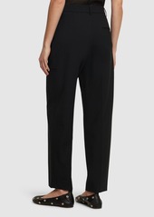 MSGM Wool Blend Tailored Straight Pants