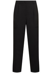 MSGM Wool Blend Tailored Straight Pants