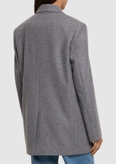 MSGM Wool Knit Single Breast Blazer