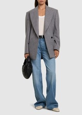 MSGM Wool Knit Single Breast Blazer