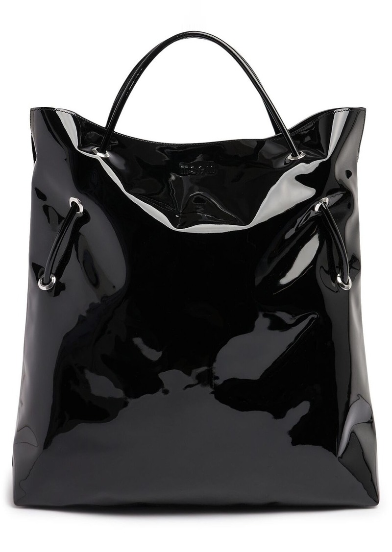 MSGM Wrinkled Leather Tote Bag