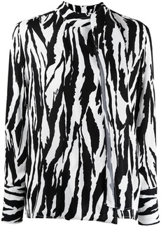 MSGM zebra print blouse