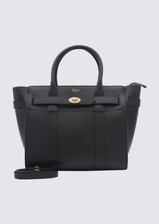 MULBERRY BLACK LEATHER TOTE BAG