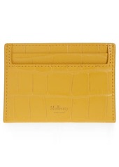 Mulberry Croc Embossed Leather Continental Card Case