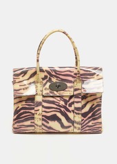 Mulberry /multicolor Zebra Print Patent Leather Bayswater Satchel