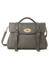 Mulberry Oversize Alexa Leather Satchel in Charcoal at Nordstrom