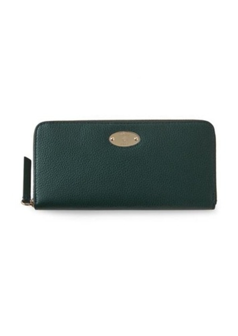 Mulberry Plaque 8 Card Leather Zip Wallet