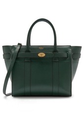 Mulberry Small Zip Bayswater Classic Leather Tote in Mulberry Green at Nordstrom