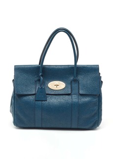 Mulberry Teal Leather Bayswater Satchel