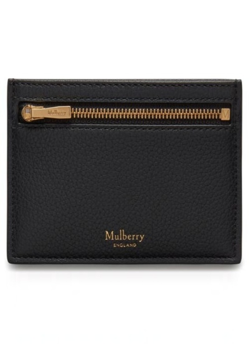 Mulberry Zipped Leather Card Case
