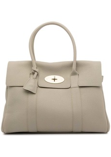 Mulberry pebbled-texture top-handle tote