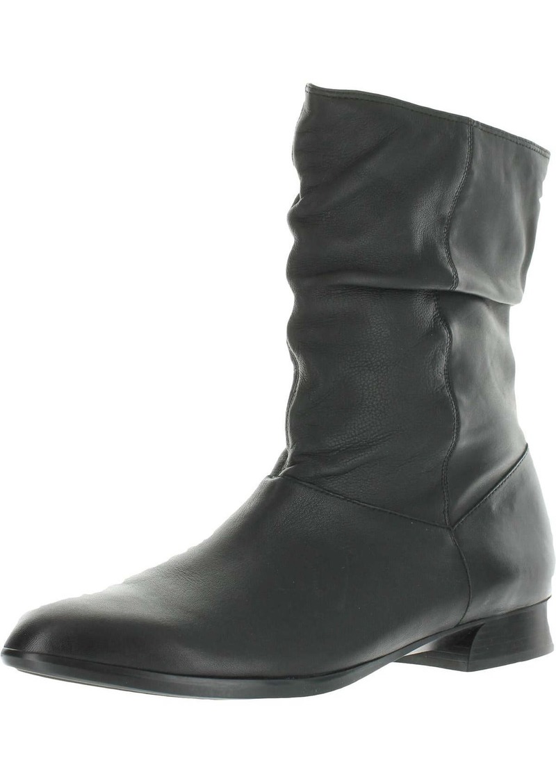 Munro Lynette Womens Leather Zipper Mid-Calf Boots