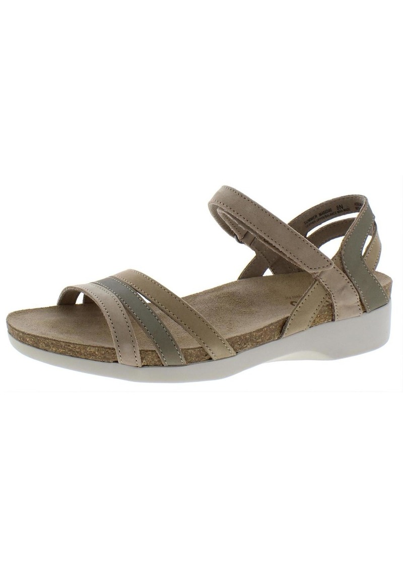 Munro Summer Womens Faux Leather Cork Footbed Sandals