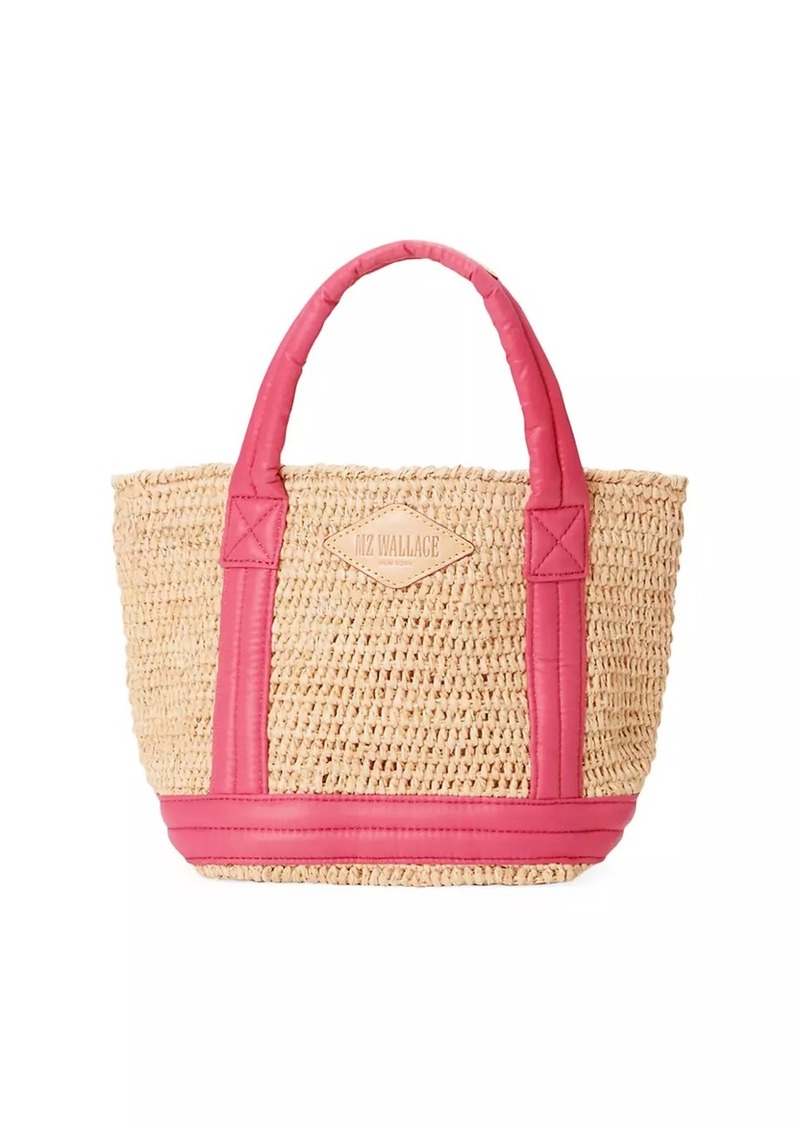 MZ Wallace Mini Raffia Tote Bag