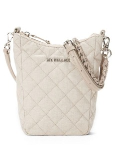 MZ Wallace Crosby Go Quilted Linen Crossbody Bag