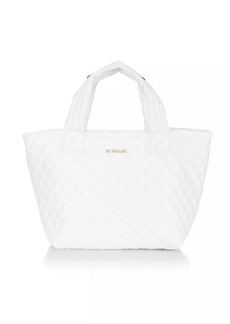 MZ Wallace Small Metro Quilted Nylon Tote Deluxe