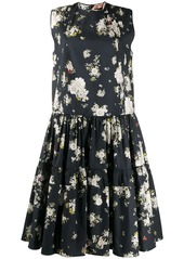 Nº21 floral print sleeveless midi-dress