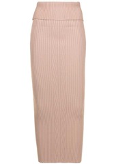 Nº21 ribbed knitted pencil skirt