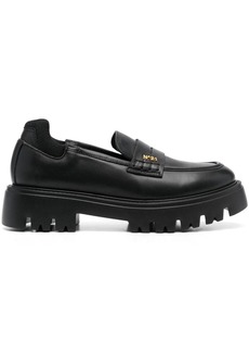 Nº21 logo-plaque leather loafers