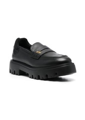 Nº21 logo-plaque leather loafers