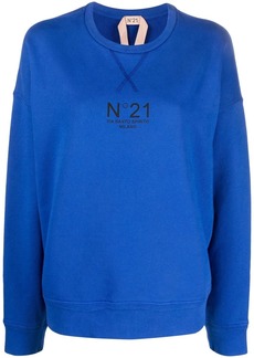 Nº21 logo-print relaxed-fit sweatshirt