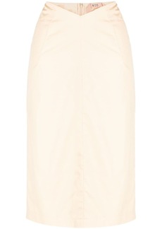 Nº21 low-rise cotton skirt
