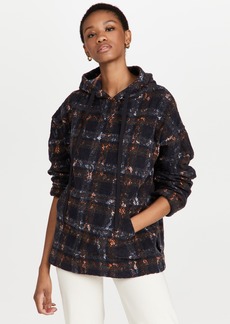 Nº21 No. 21 Lace and Flannel Hoody