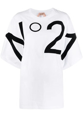 Nº21 oversized logo print T-shirt