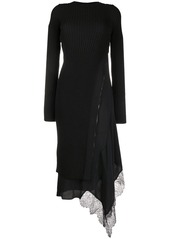 Nº21 Ribbed-Knit Side-Zip Dress